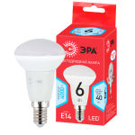 LED R50-6W-840-E14 R  Лампа светодиодная ЭРА RED LINE LED R50-6W-840-E14 R 6Вт рефлектор нейтральный белый свет E14
