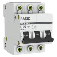 3пол__25А_EKF_BASIC_(C)_автомат. выкл.