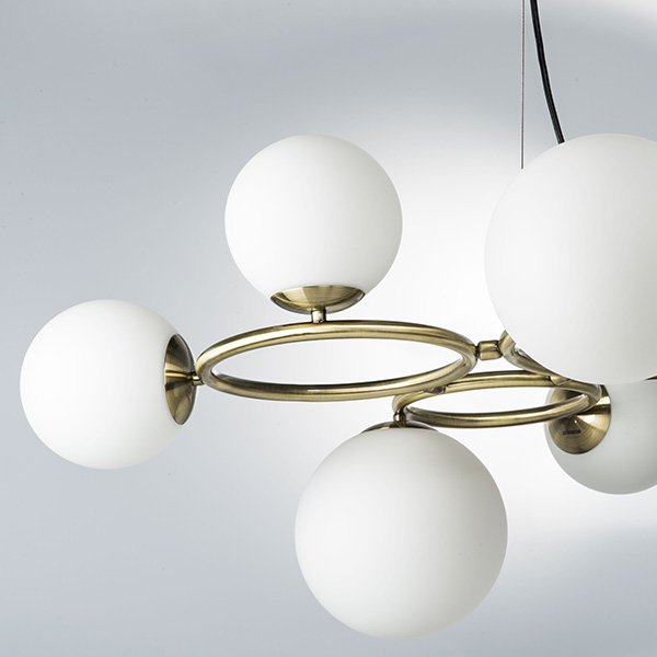 815091 Люстра GLOBO 9х40W G9 ЛАТУНЬ