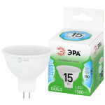 LED MR16-15W-840-GU5.3 GL  Лампа светодиодная ЭРА GREEN LINE LED MR16-15W-840-GU5.3 GL 15Вт софит яркий белый свет GU5.3