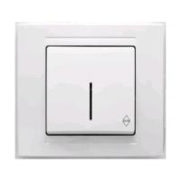 MD2911108 Выкл. 1-клав. проходной с подсветкой белый