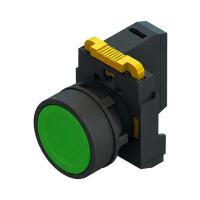 Кнопка SB-21 плоская без фиксации 1NO+1NС черная IP65 EKF