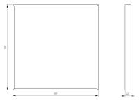 Светильник светодиодный ЭРА SPO-910-2-40K-032 32Вт 4000К 3360Лм 595x595x40 микропризма с проводом