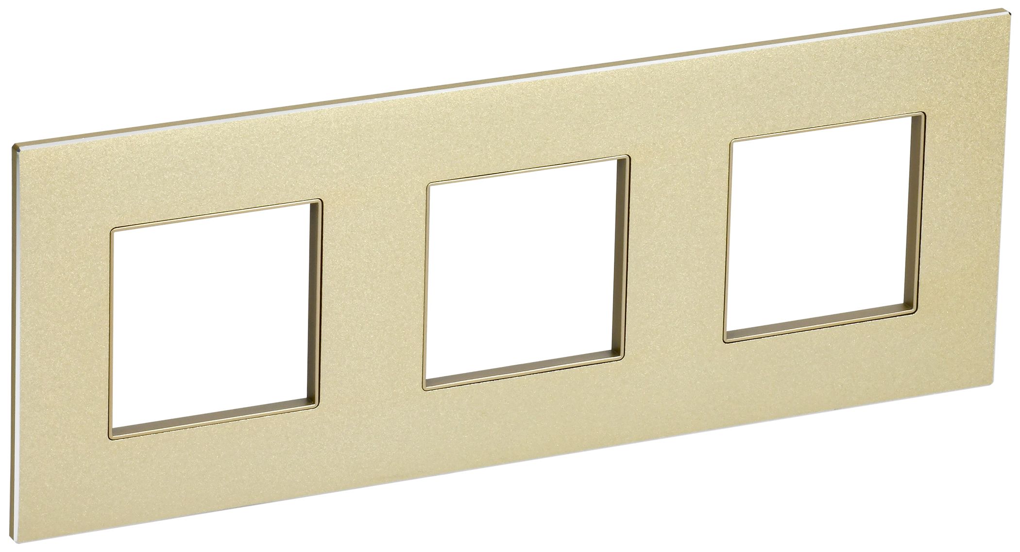 SKANDY Рамка 3-местная SK-F33Sh металл шампань IEK