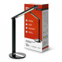 Светильник наст сд SIMPLE ССО-07Ч 12Вт 600Лм сенсор, адапт ЧЕРНЫЙ IN HOME