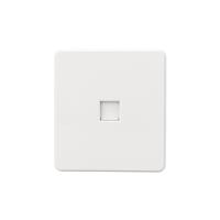 Розетка ROUND компьютерная RJ45 кат6 с/у перламутр KRANZ