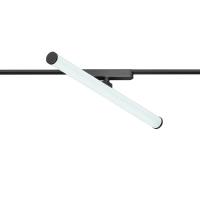 DK5355-BK Светильник для трека Air, серия Ray 4000 со светодиодом, L500*W35*H79mm,?33, 48V DC, 12W, RA?90, 120°, 4000K, IP20, черный, алюминий