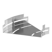 Угол горизонтальный изменяемый 0-45 градусов Стандарт INOX (AISI 304) 200х50 Промрукав