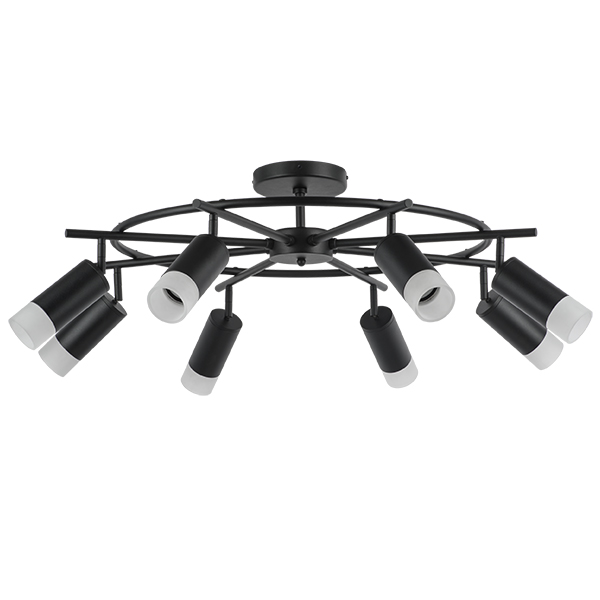 LR7183781 Люстра RULLO 8х50W GU10 ЧЕРНЫЙ (571718+214437-8+202431-8)