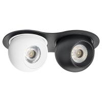 i6276474 Светильник INTERO LED 9W*2 850LM*2 24G ЧЕРНЫЙ/БЕЛЫЙ 4000K (217627+217064+217074)