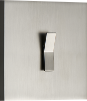 Выключатель звонкового типа на 1 тумблер, клавиша Angle, 10AX 250V, вороненая сталь, серия N96