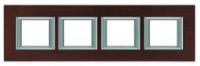 BT Axolute Венге Рамка 2+2+2+2 мод прямоугольная (надпись горизонтально)