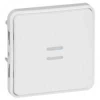 Legrand Plexo Arctic Антибактериальный Мех Выключатель 1-клавишный кнопочный с подсветкой