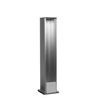 Напольная мини-колонна односторонняя 16 мод. (8мод. 45х45), высота 405мм, цвет алюминий