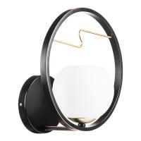 762617 Бра ENNA 1х40W E14 ЧЕРНЫЙ/ЗОЛОТО