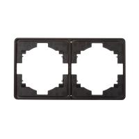 Рамка ROUND 2-постовая оникс KRANZ