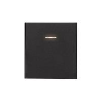 Выключатель STRONG 1 кл с подсветкой 10А с/у антрацит KRANZ