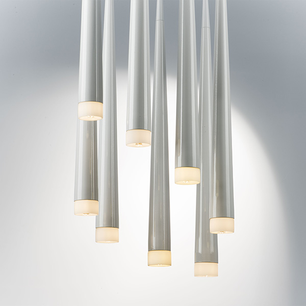 807086 Подвес PUNTO 8х25W G9 ХРОМ/БЕЛЫЙ