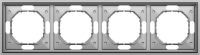 Рамка 4-я, сталь, серия S08
