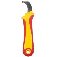 Нож монтажника, нержавеющая сталь, с «пяткой» REXANT