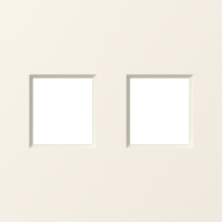 Накладка 2-я для розеток RJ45,TV,SAT, матовый кремовый, серия A07