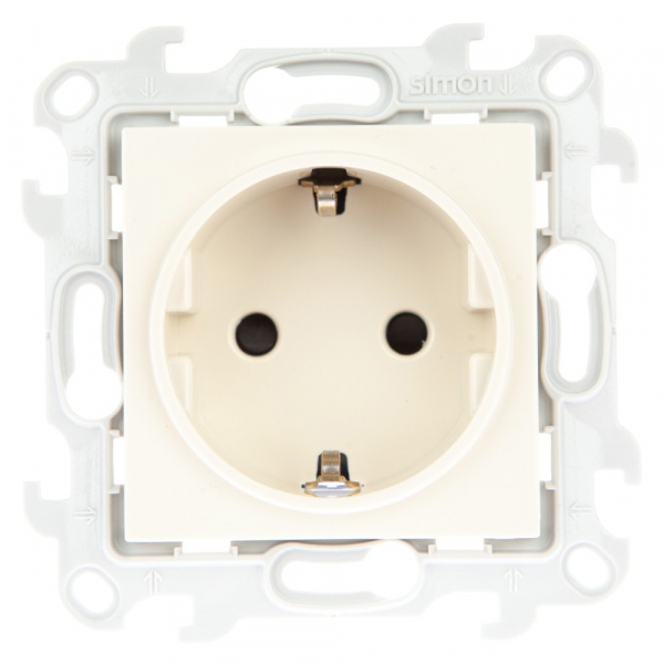 Розетка 2К+З Schuko со штор  сл кость