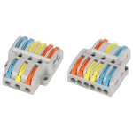 NO-225-459  Клемма ЭРА NO-225-459 проходная разветвительная 222-4136 с рычагами 3/6 полюсов 0.08-2.5/4 мм2 упаковка 1 шт