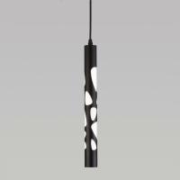 Подвесной светодиодный светильник в стиле минимализм DLR037 12W 4200K черный матовый