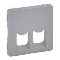Legrand Valena LIFE Алюм Накладка розетки ТЛФ/комп 2-ой