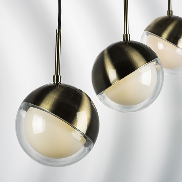 815511 Люстра DAFNE 1х5W(led) G9 ЛАТУНЬ/ПРОЗРАЧНЫЙ