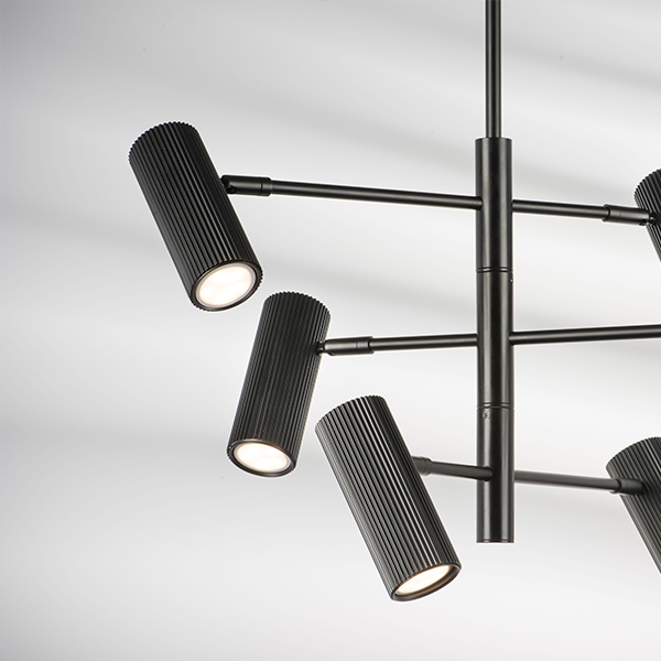 718267 Люстра ROMA 6х28W GU10 (led) MATT BLACK