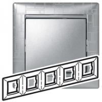 Legrand Valena Алюминий модерн Рамка 5-ая гориз