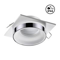 370786 SPOT NT21 334 белый/хром Светильник встраиваемый влагозащищенный IP44 GU10 9W 220V WATER