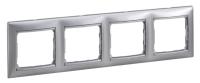Legrand Valena Ноктюрн/Серебро Рамка 4-ая горизонт.