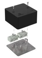 Коробка огнестойкая разветвительная для кабель-канала 40-0460-FR6.0-4-4-Р Е15-Е60 RAL9005 85х85х45 (44 шт/кор) Промрукав