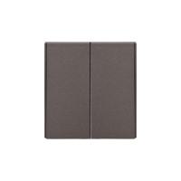 Выключатель STRONG 2 кл проходной (переключатель) 10А с/у графит KRANZ