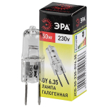 GY6.35-JCD-50W-230V  Лампа галогенная ЭРА JCD-50W-230V-GY6.35 50Вт капсула теплый белый свет GY6.35