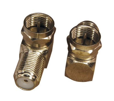 Переходник угловой штекер F – гнездо F REXANT 