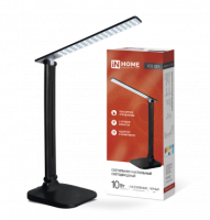 Светильник наст сд SIMPLE ССО-02Ч 10Вт 625Лм сенсор, адапт ЧЕРНЫЙ IN HOME