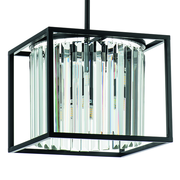 713037 Люстра REGOLO 3х40W G9 ЧЕРНЫЙ МАТОВЫЙ/ПРОЗРАЧНЫЙ