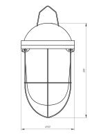 Светильник ЭРА НСП 02-100-003 с решеткой Желудь сталь стекло IP54 E27 max 100Вт 300х170 белый