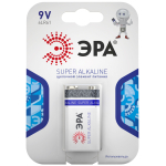 Батарейки ЭРА 6LR61-1BL SUPER Alkaline (12/96/5760)