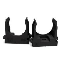 Крепеж-клипса для труб для прямого монтажа черная в гофроящике d25 мм (900шт/кор) Промрукав