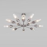 Потолочная люстра со стеклянными плафонами 60140/12 сатин-никель