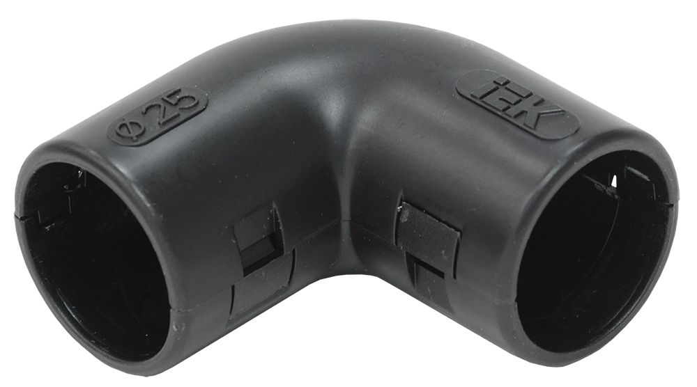 ELASTA Поворот открывающийся на 90град CI25G черный IEK