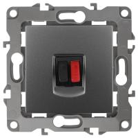 12-3111-12 ЭРА Розетка аудио, IP20, Эра12, графит (10/100/2800)