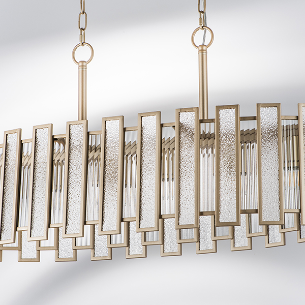 712162 Люстра AGAVE 6х40W E27 ШАМПАНЬ/ПРОЗРАЧНЫЙ