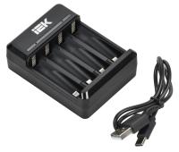 Устройство зарядное для 2-4 NiMH/CD аккумуляторов AA/AAA 200мА с LED индикатором IEK