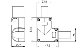 Соединитель угловой ARL-CLEAR-U15-90 (26x15mm) (Arlight, Металл)