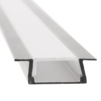 Профиль врезной GAL-GLS-2000-7-22 (2м профиль+2м рассеиватель+2заглушки+4 скобы с шурупами)